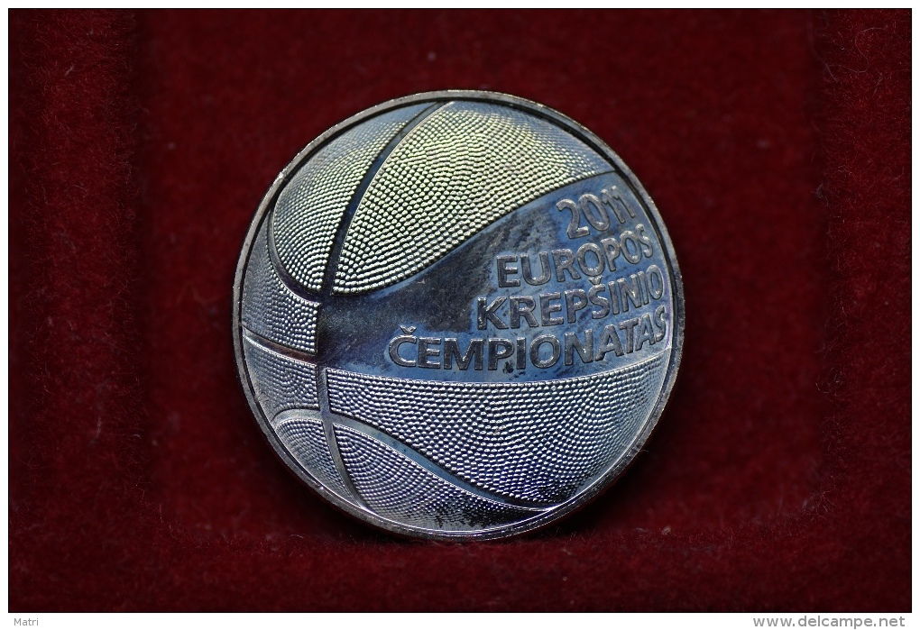 Lithuania 1 Litas 2011 European Basketball Championship Km#177 UNC - Lituanie