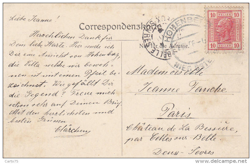 Autriche - Hohenberg - Postmarked 1906 - Lilienfeld