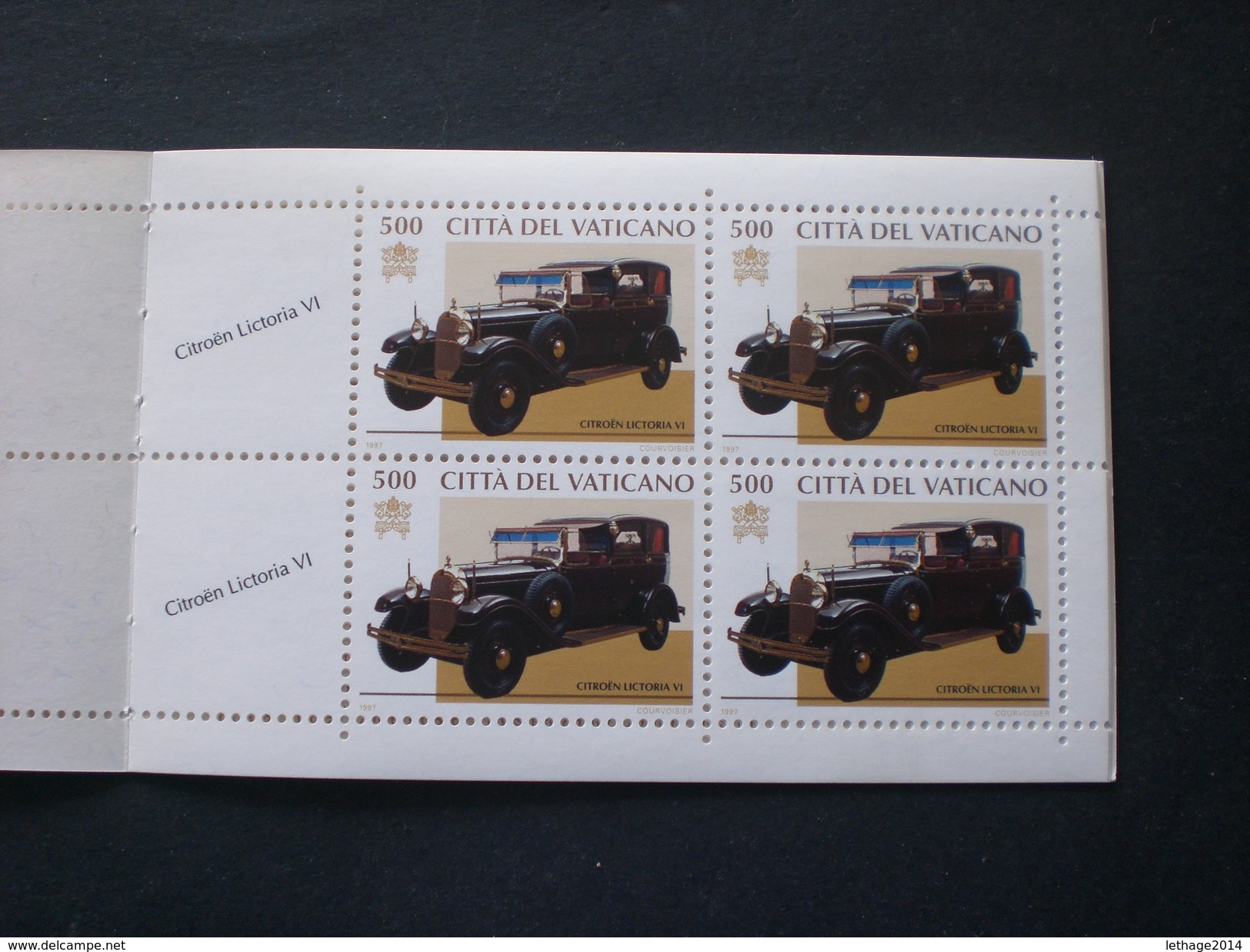 CITTA DEL VATICANO 1997 CARROZZE E AUTO PONTEFICIE LIBRETTO MNH +7 PHOTO - Carnets