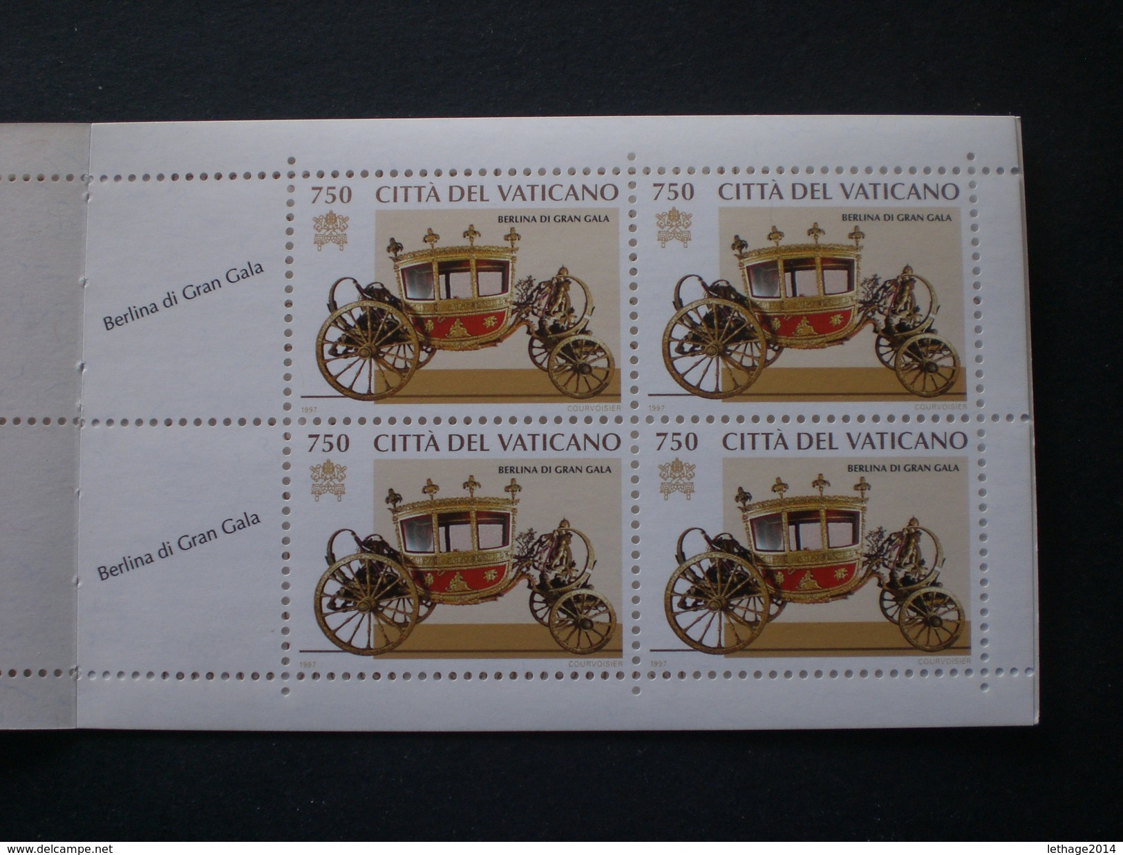 CITTA DEL VATICANO 1997 CARROZZE E AUTO PONTEFICIE LIBRETTO MNH +7 PHOTO - Libretti