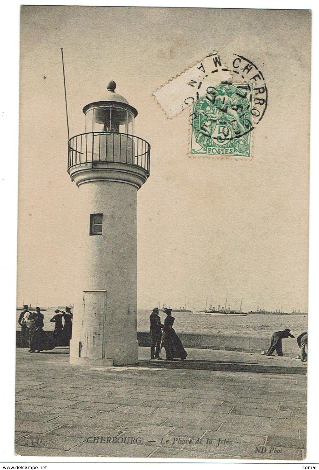 CPA -50 - CHERBOURG - Le Phare De La Jetée - - Cherbourg