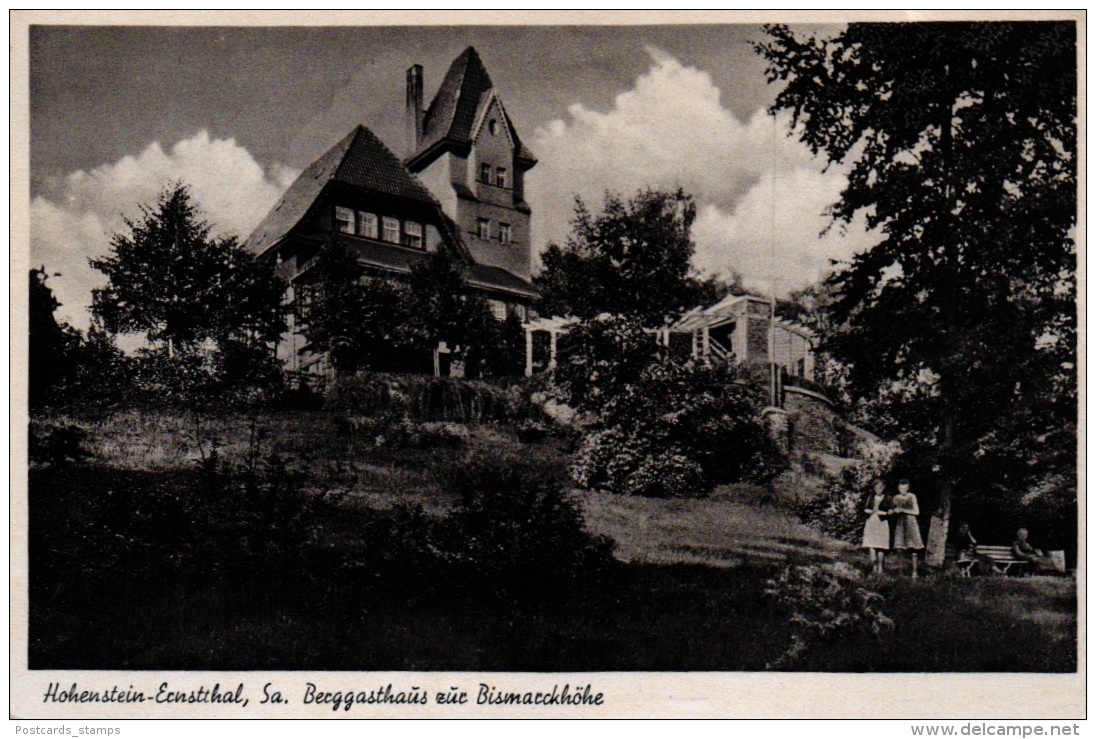 Hohenstein-Ernstthal, Berggasthaus "Zur Bismarckhöhe", 1943 - Hohenstein-Ernstthal