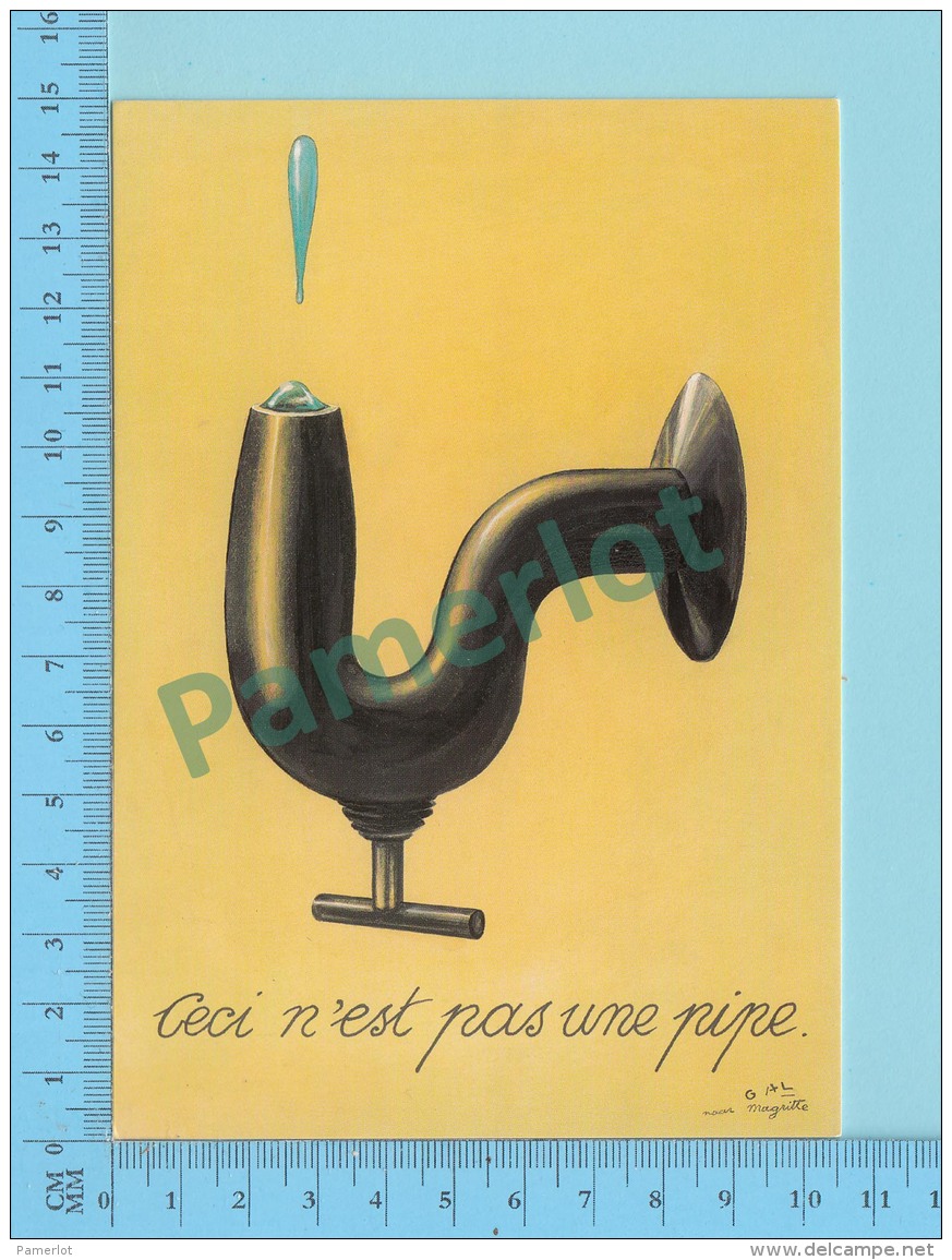 Edvertising Publicité  Oxfam - Ceci N'est Pas Une Pipe Par Gal Magritte -  2 Scans - Personen