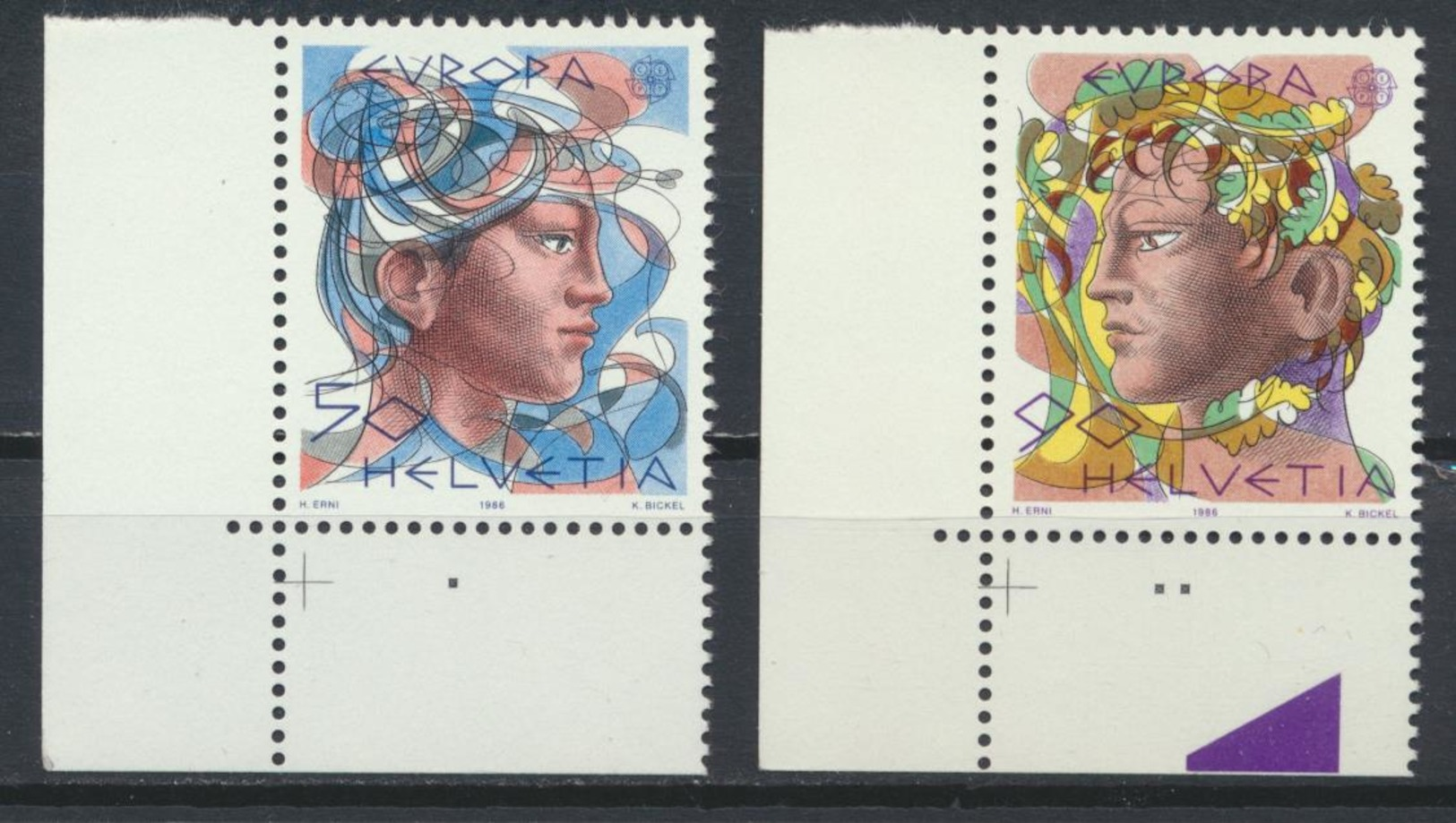 °°° SVIZZERA - Y&T N°1244/45 - 1986 MNH °°° - Nuovi