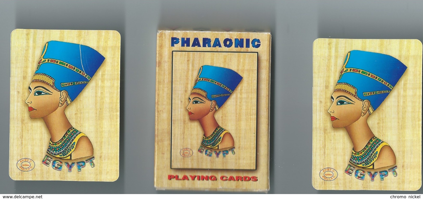 Egypte Egypt Jeu De 52 Cartes + 2 Jokers " Pharaonic " 90 X 65 Mm Cartonné Neuf Avec La Boîte  Voir 5 Scans - Autres & Non Classés