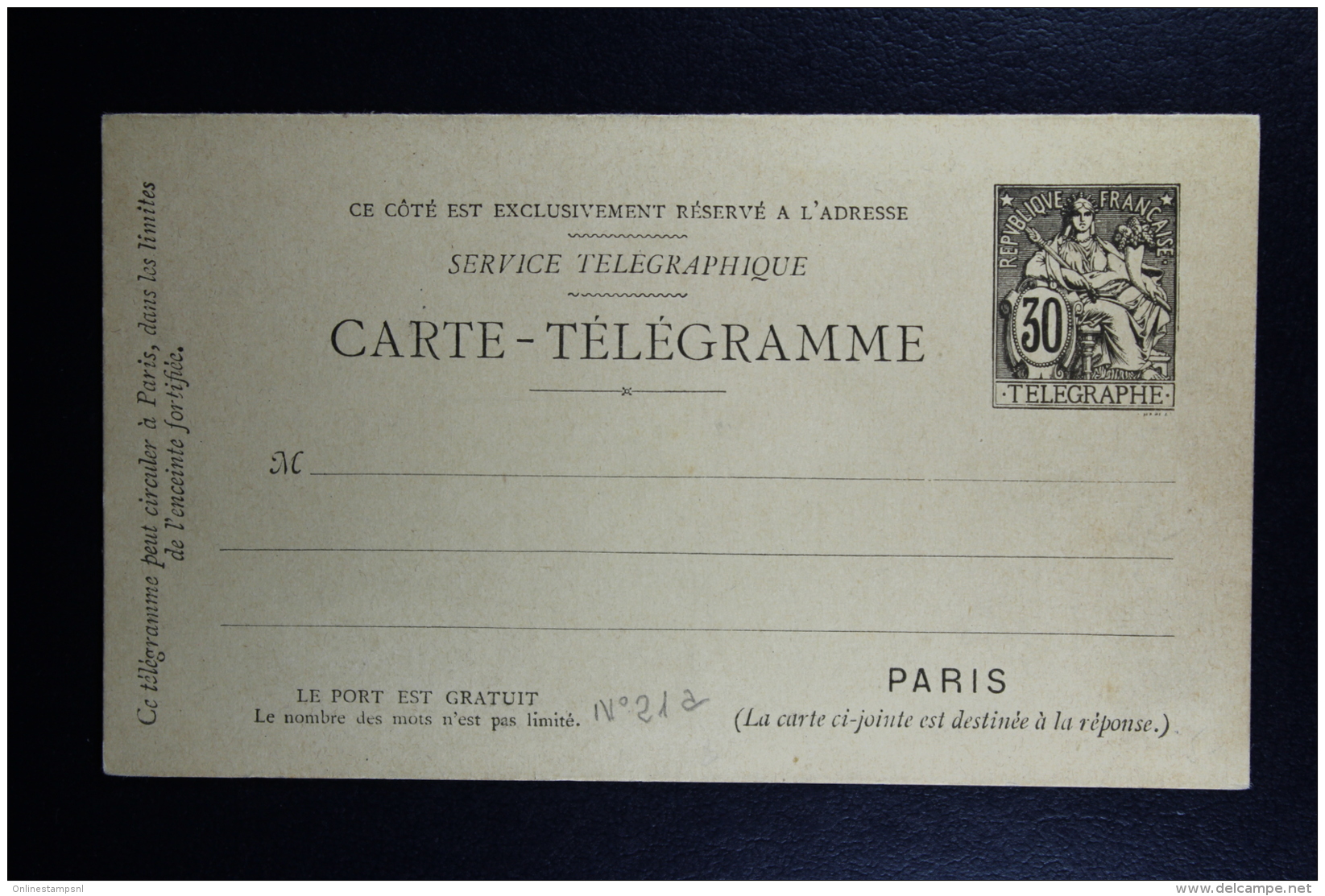 France: Carte Postales Pneu Avec Response Paye Type B 14 Not Used Complete Sans Repbl. Francaise - Pneumatic Post