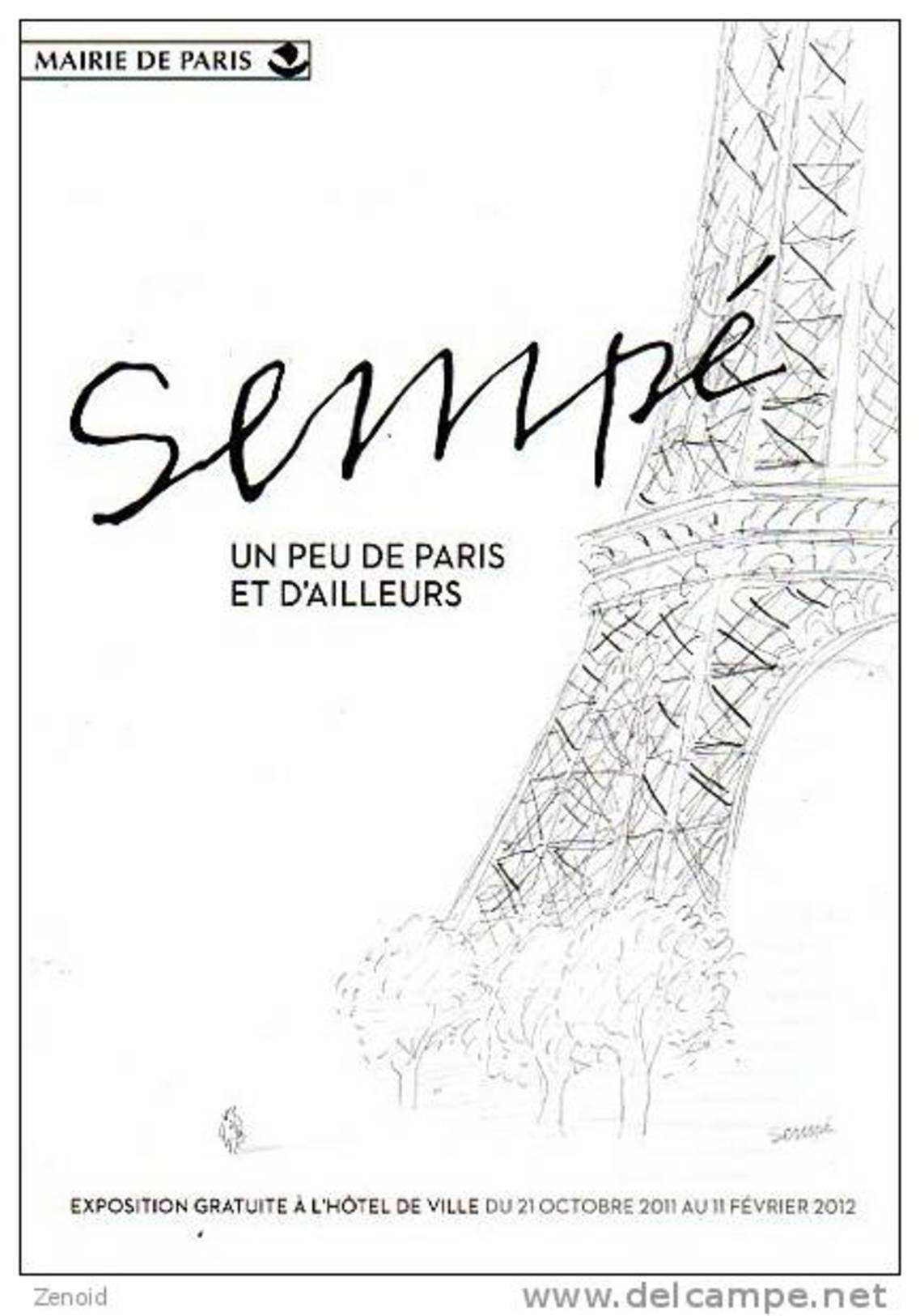 Dépliant Expo Sempé - Paris 2011/2012 - Sempé