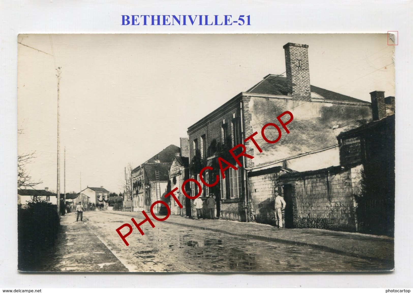 BETHENIVILLE-CARTE PHOTO Allemande-Guerre-14-18-1 WK-FRANCE-51- - Bétheniville
