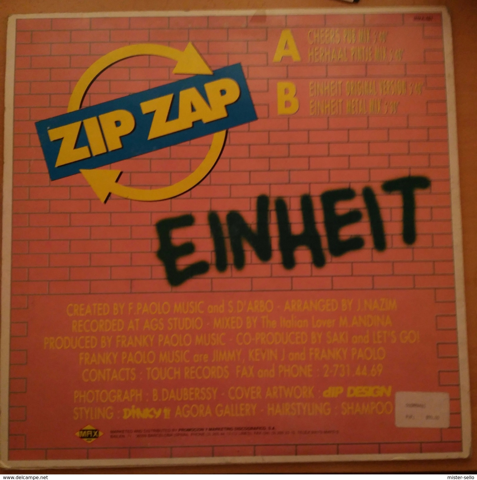 ZIP ZAP - EINHEIT - USADO - USED. - 45 T - Maxi-Single