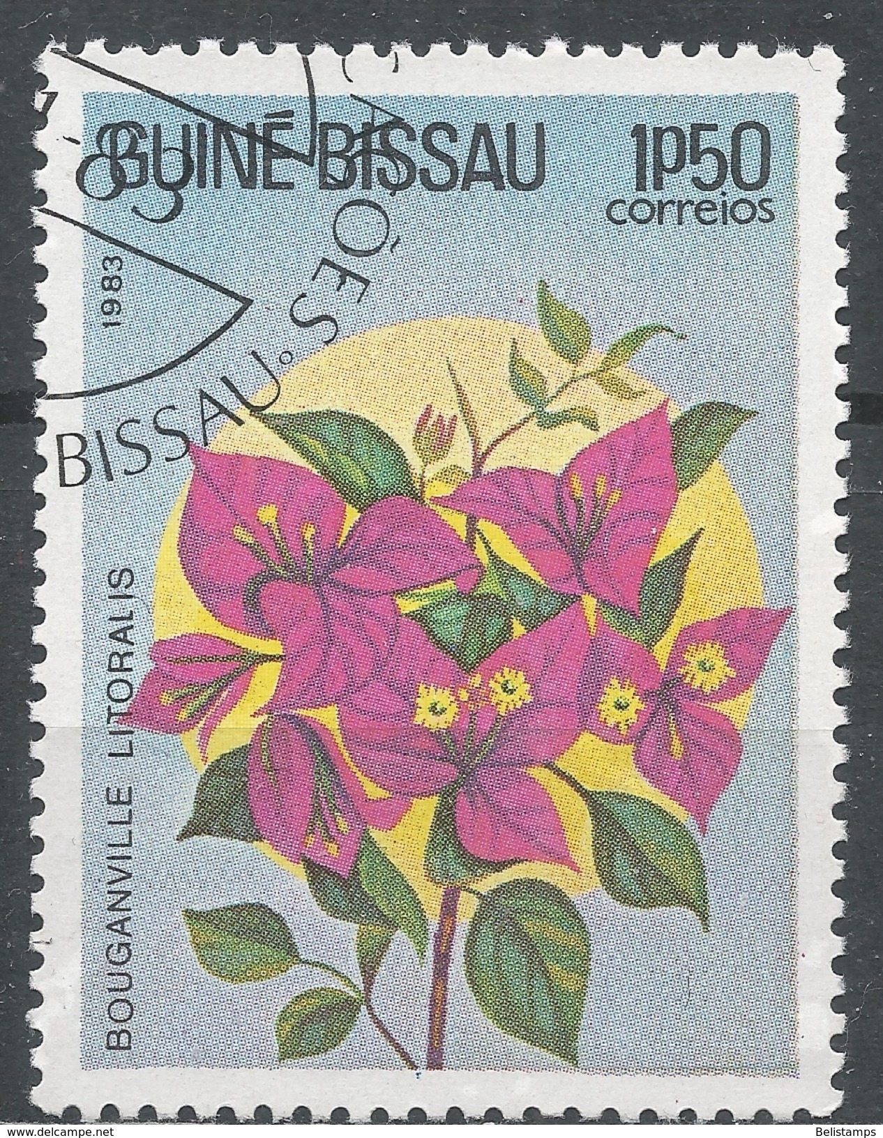 Guinea-Bissau 1983. Scott #518 (U) Flowers Bouganville Litoralis, Fleurs * - Guinée-Bissau