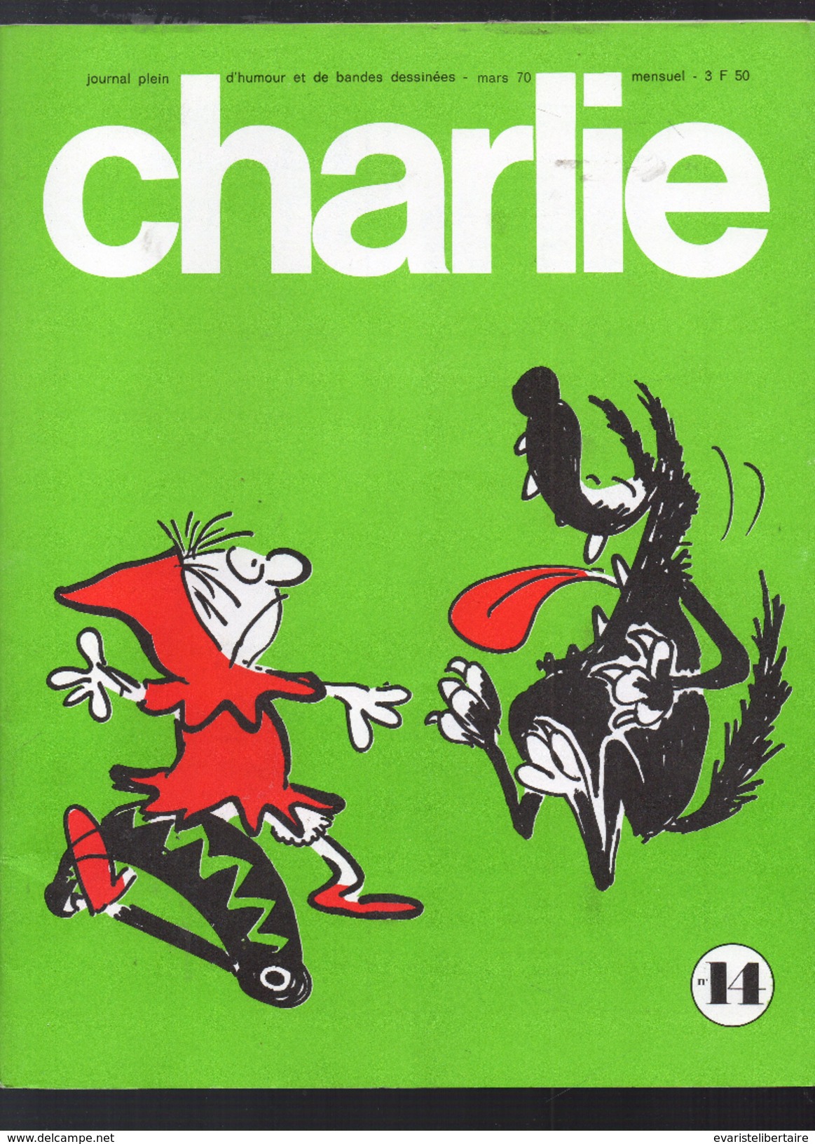 CHARLIE  Journal Plein D'humour Et De Bandes Dessinées, Mensuel, 64 Pages , N°14 - Humour