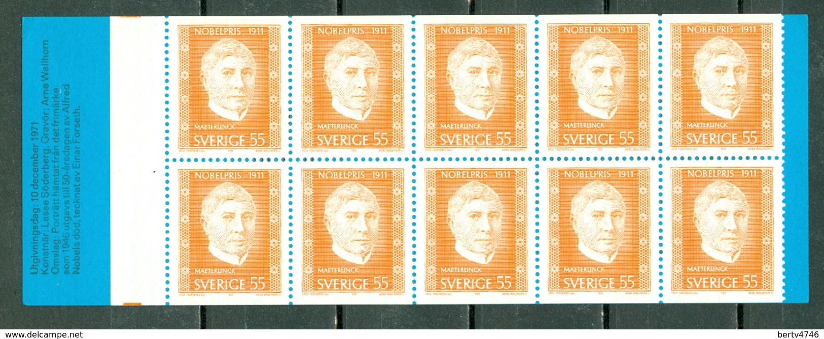 Sverige 1971  Yv  C713a** Boekje/carnet 713a** Complete Booklet - 1951-80