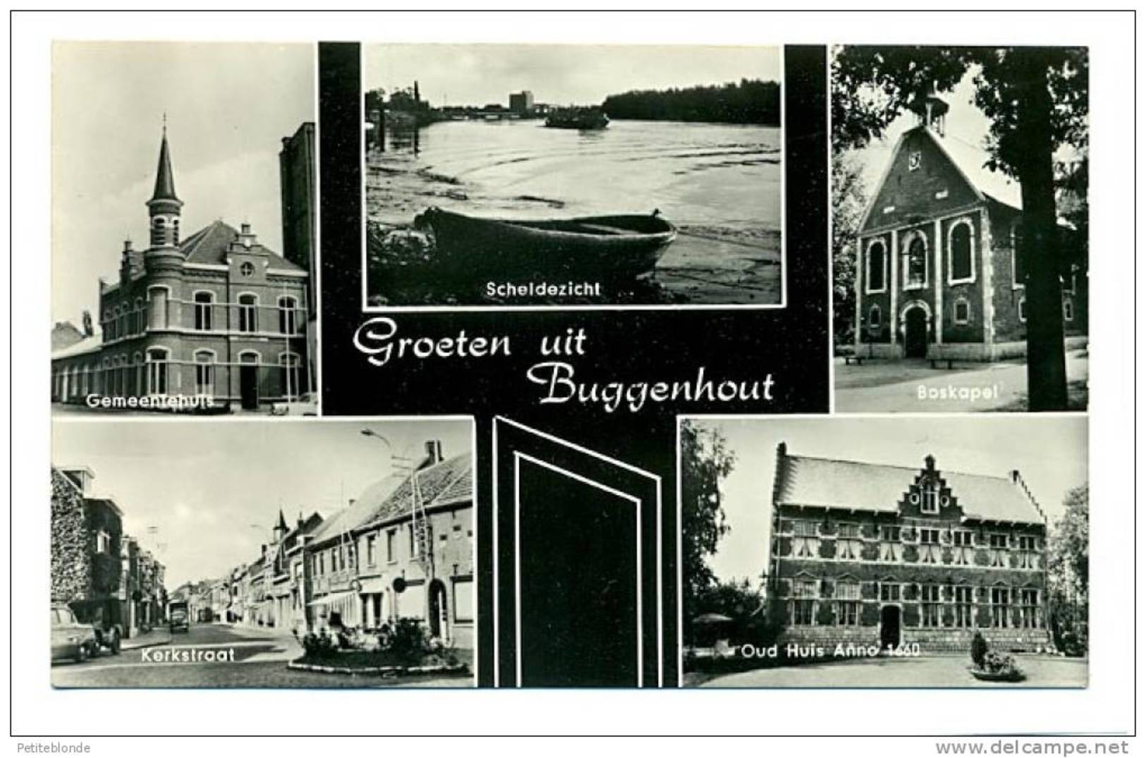 (H249d) - Groeten Uit Buggenhout / Gemeentehuis - Scheldezicht - Boskapel - Kerkstraat - Oud Huis Anno 1660 - Buggenhout