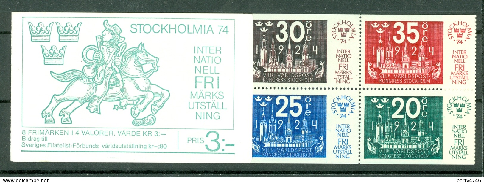 Sverige 1974  Yv  C823** Boekje/carnet 823** Complete Booklet - 1951-80