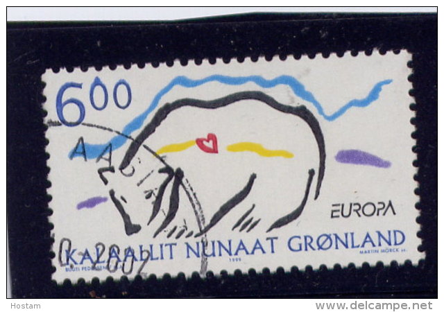 GREENLAND 1999, USED #348   EUROPA  POLAR BEAR  USED - Oblitérés