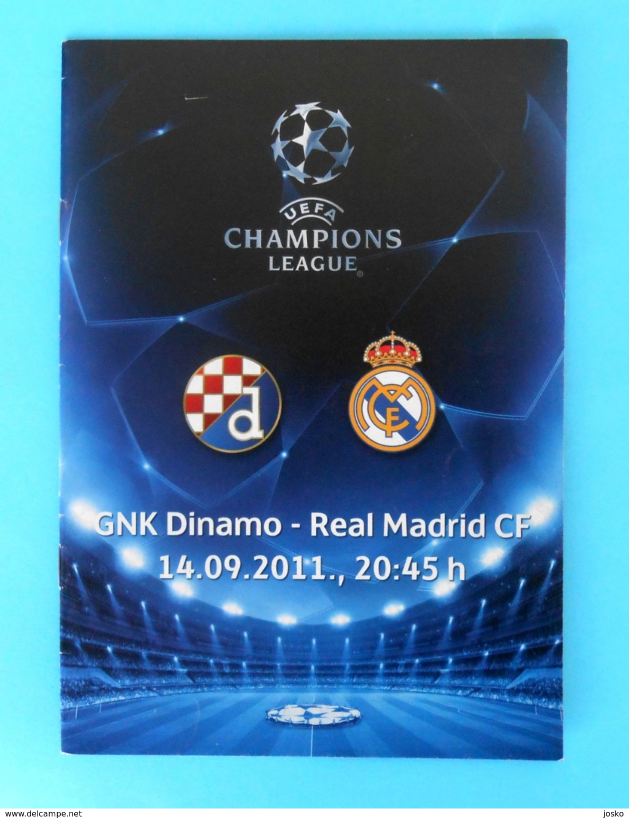 DINAMO : REAL MADRID CF - 2011. UEFA CHAMPIONS LEAGUE Football Soccer Programme Programm Futbol Programa Spain Espana - Tickets - Entradas