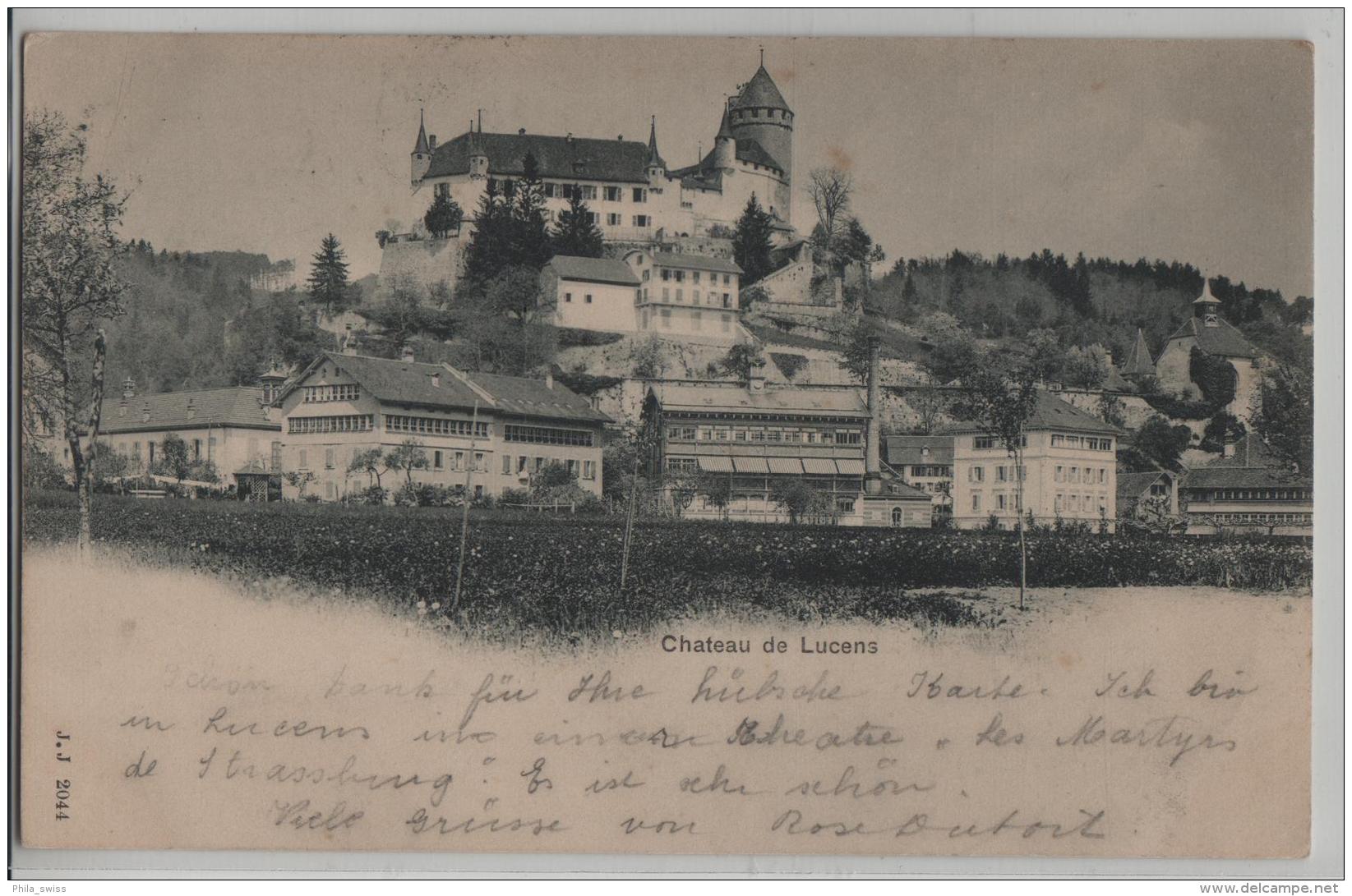 Chateau De Lucens - Photo: Jullien Freres No. 2044 - Autres & Non Classés