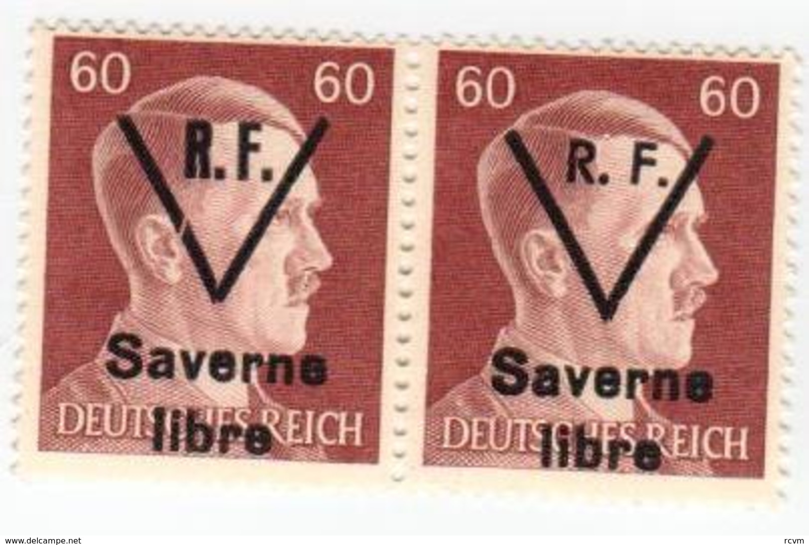 SAVERNE -- Type 1 Et 2 Se Tenant 60pf -- Signé - Befreiung