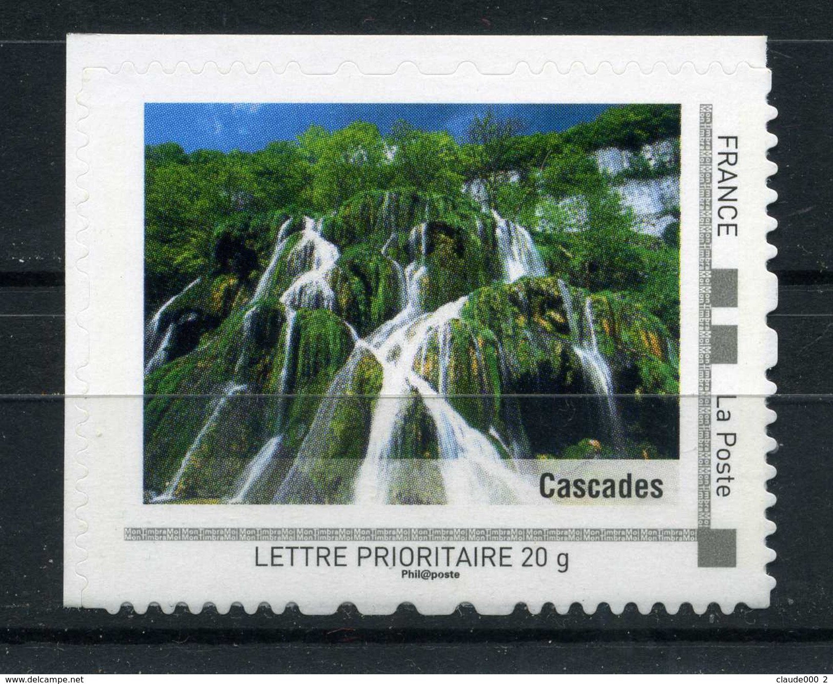 Cascades Adhésif Neuf ** . Collector " LA FRANCHE COMTE "  2009 - Collectors