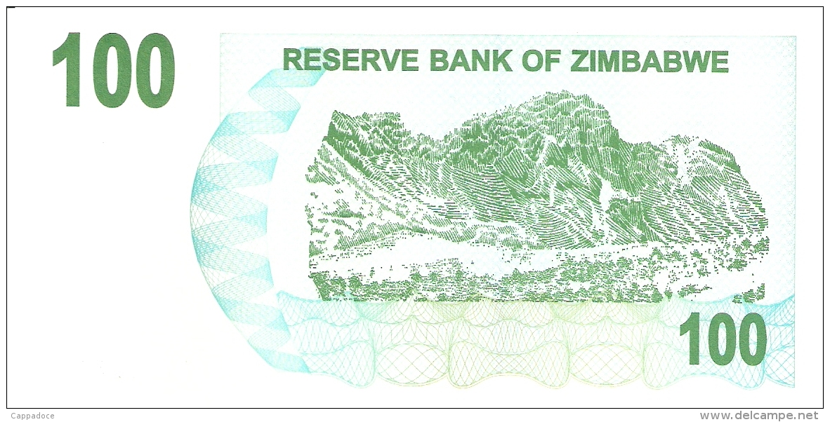 ZIMBABWE   100 Dollars   1/8/2006   P. 42   UNC - Zimbabwe