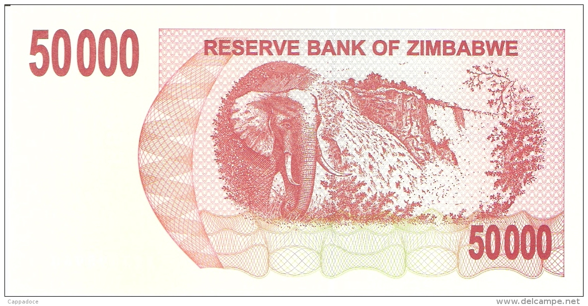 ZIMBABWE   50,000 Dollars   1/3/2007   P. 47   UNC - Simbabwe