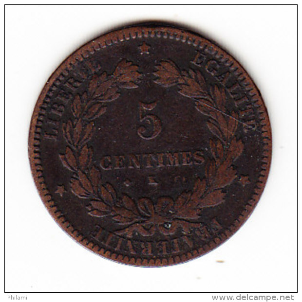 FRANCE KM 821.2, 5ct, 1872K. (B451) - Autres & Non Classés