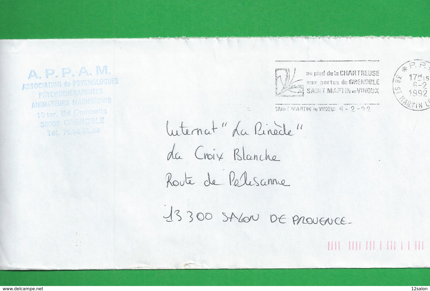 FRANCE Obl St Martin Le Vinoux PP Au Pierd De La Chartreuse Aux Porte De Grenoble - 1961-....
