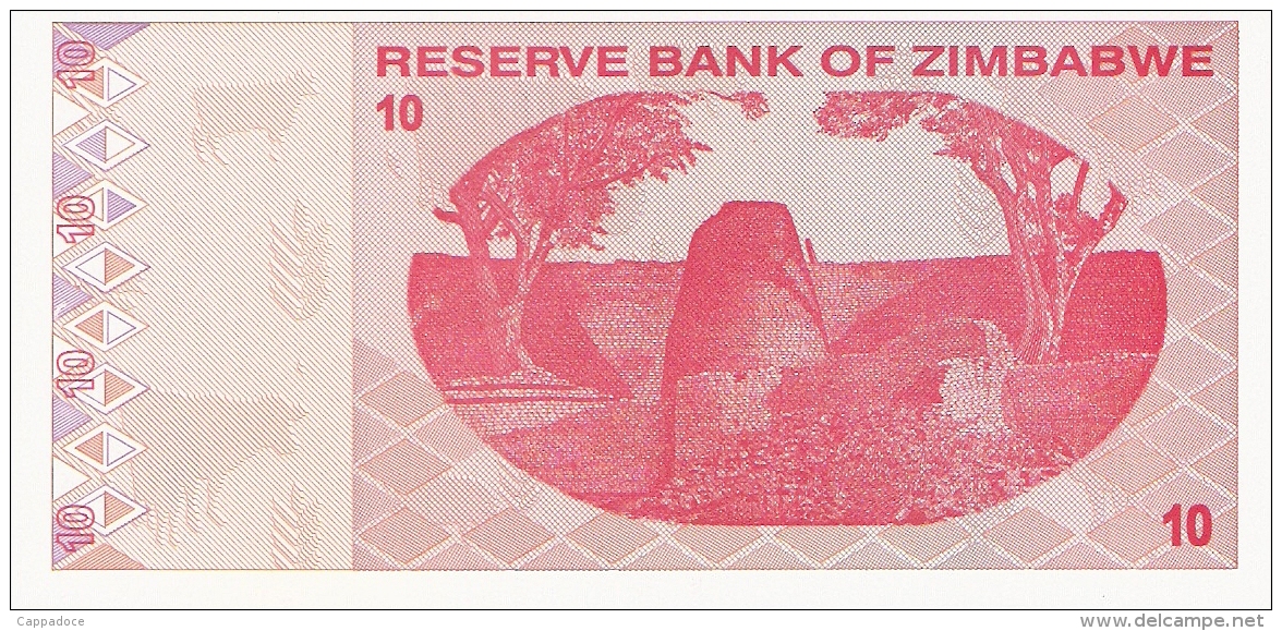 ZIMBABWE   10 Dollars   2/2/2009   P. 94   UNC - Zimbabwe