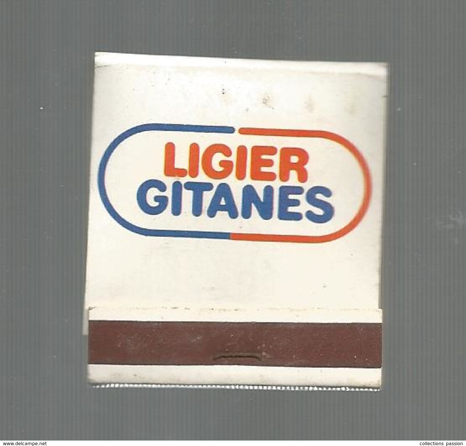 Tabac , Boites , Pochette D'ALLUMETTES , Publicité , 2 Scans , LIGIER GITANES , Sport Automobile , G.P. De France , 1977 - Matchbox Labels