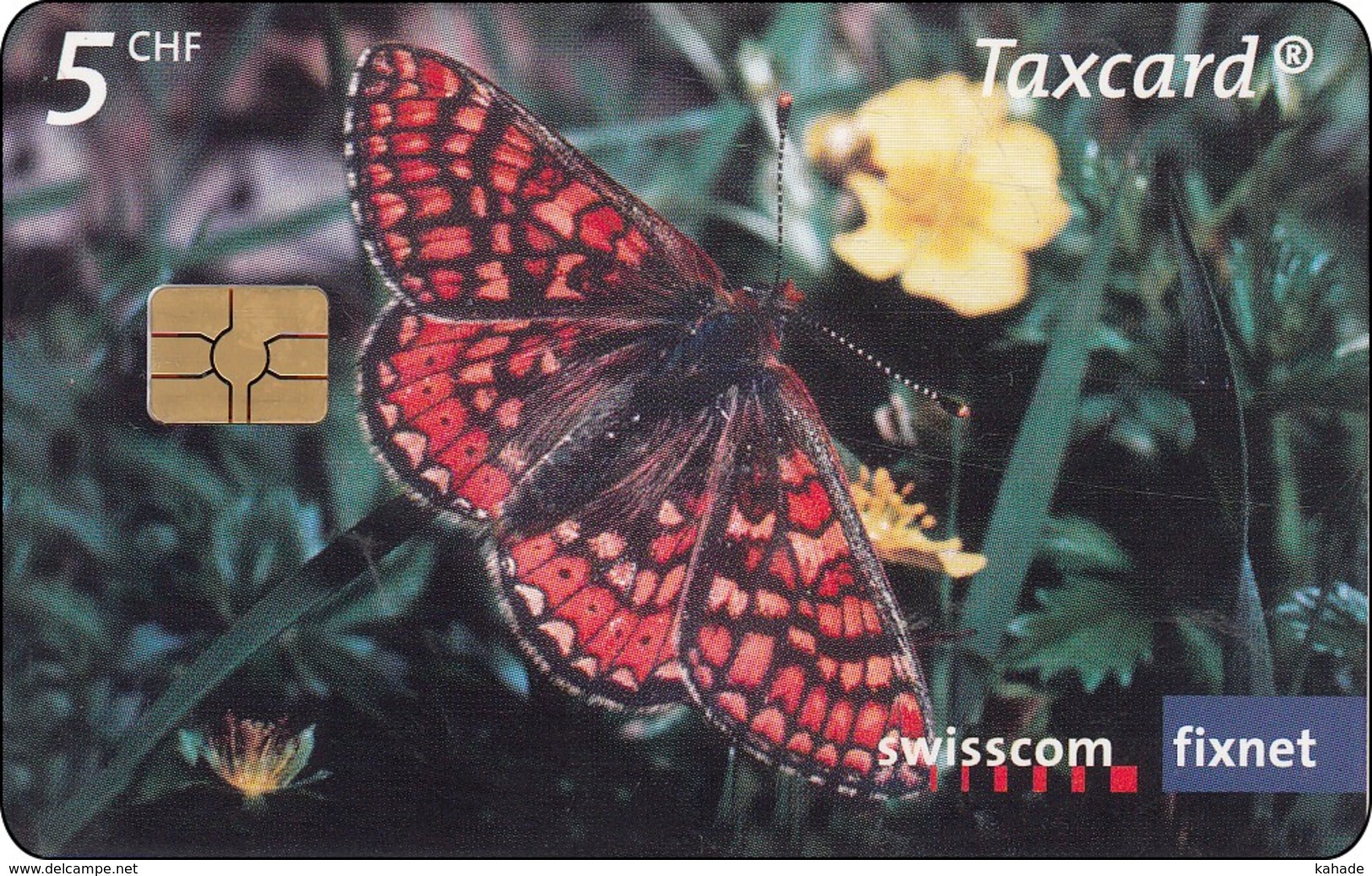 Schweiz Phonecard  Schmetterling Butterfly  Papillon - Butterflies