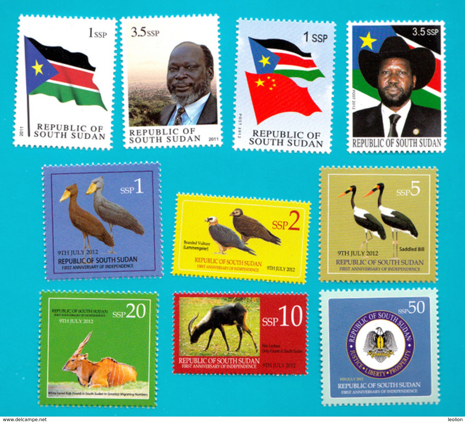 SOUTH SUDAN !Special Offer!! Full Sets 1st (2 Stamps) & 2nd Issue (6 Stamps) And Unissued Set = Südsudan Soudan Du Sud - Sud-Soudan