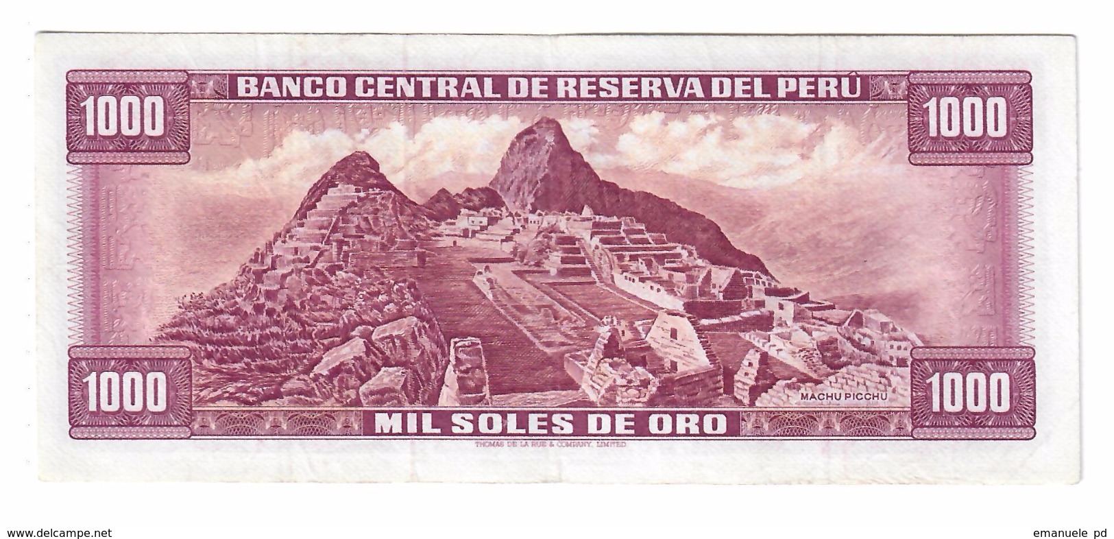 Peru 1000 Pesos 1969 - Pérou