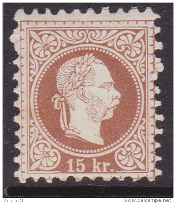 AUSTRIA 1877 P.9.5 Sc 38 Mint Hinged - Gebruikt