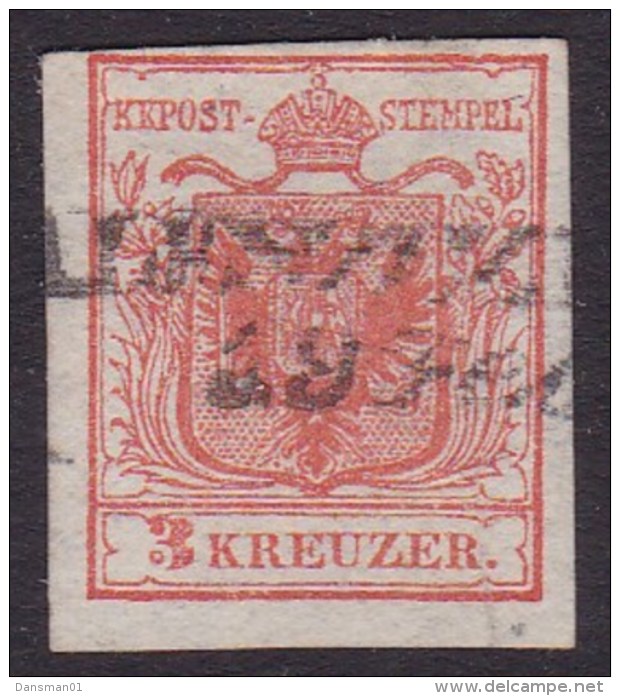 AUSTRIA 1854  Sc 3e Type III Used - Used Stamps