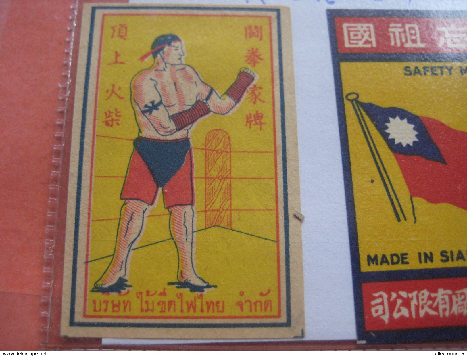 many cards, all photograped: photos, tradecards, cards, labels,  LUTTE 1907 poster stamp; Siam kick boxing ; ALBERT MAES