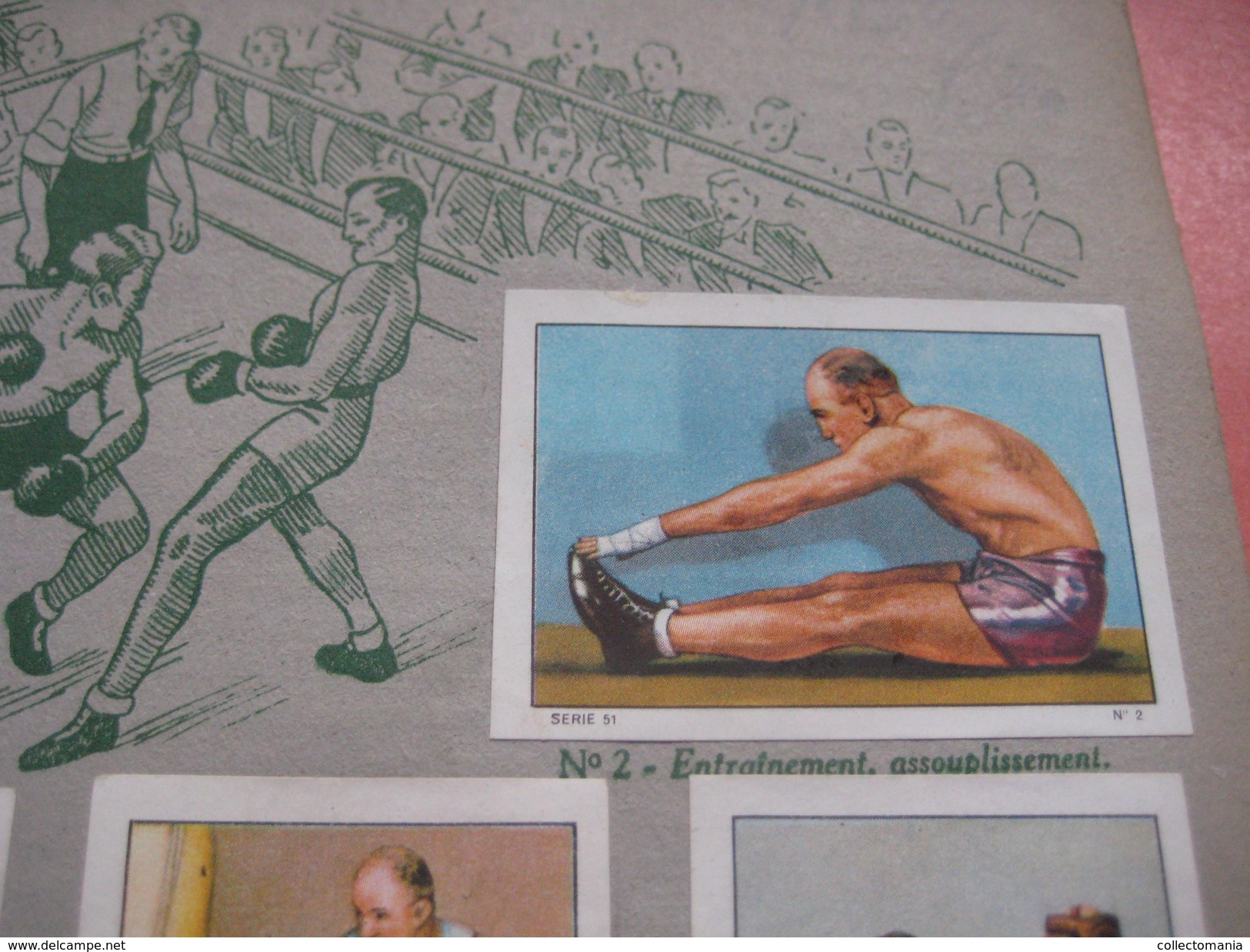 many cards, all photograped: photos, tradecards, cards, labels,  LUTTE 1907 poster stamp; Siam kick boxing ; ALBERT MAES