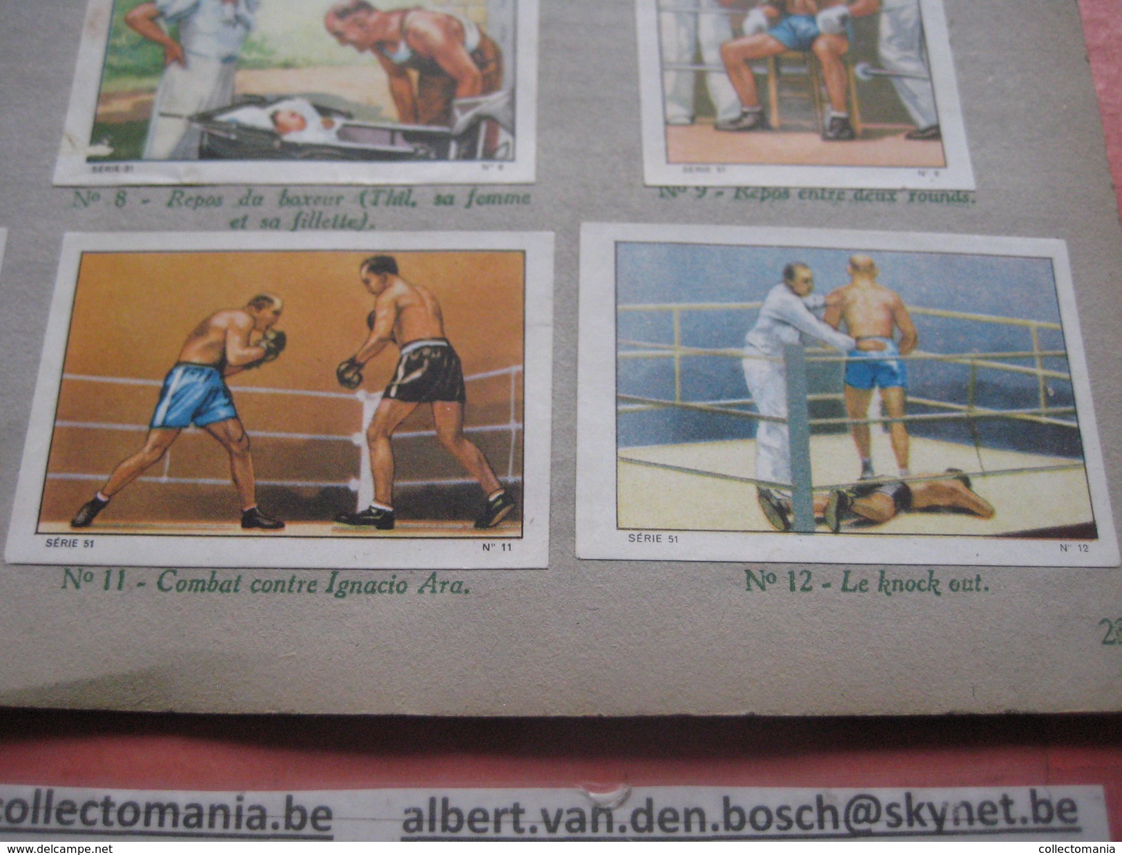 many cards, all photograped: photos, tradecards, cards, labels,  LUTTE 1907 poster stamp; Siam kick boxing ; ALBERT MAES