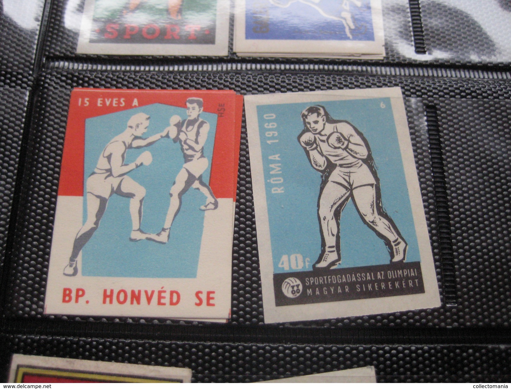 many cards, all photograped: photos, tradecards, cards, labels,  LUTTE 1907 poster stamp; Siam kick boxing ; ALBERT MAES