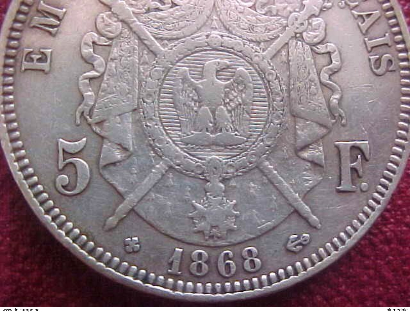 5 FRANCS 1868 BB STRASBOURG  Argent TYPE NAPOLEON III   ,  SILVER COIN - Other & Unclassified