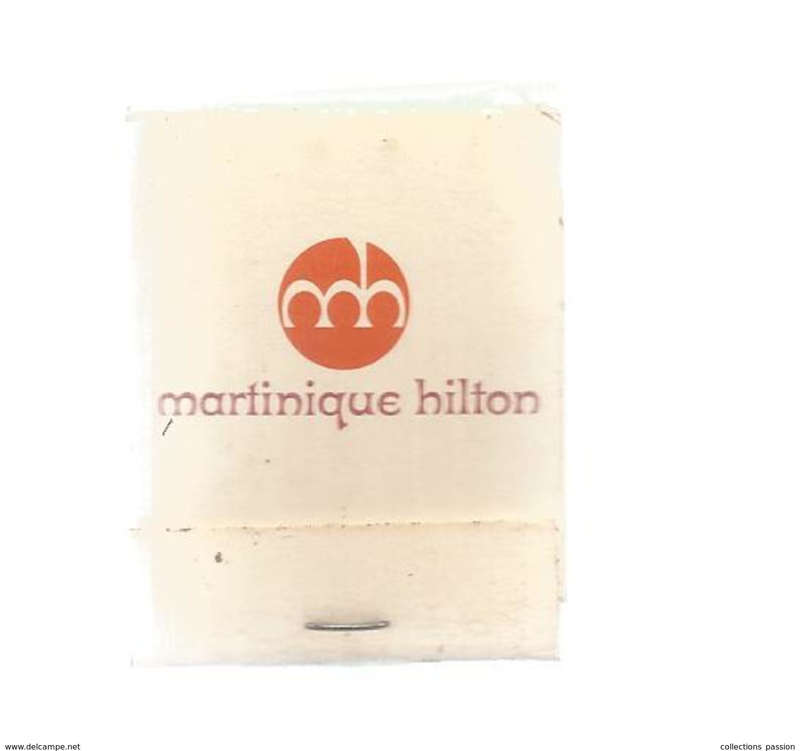 G-I-E , Tabac , Boite  D'ALLUMETTES  ,  Publicité  , 2 Scans , MARTINIQUE HILTON - Boites D'allumettes - Etiquettes