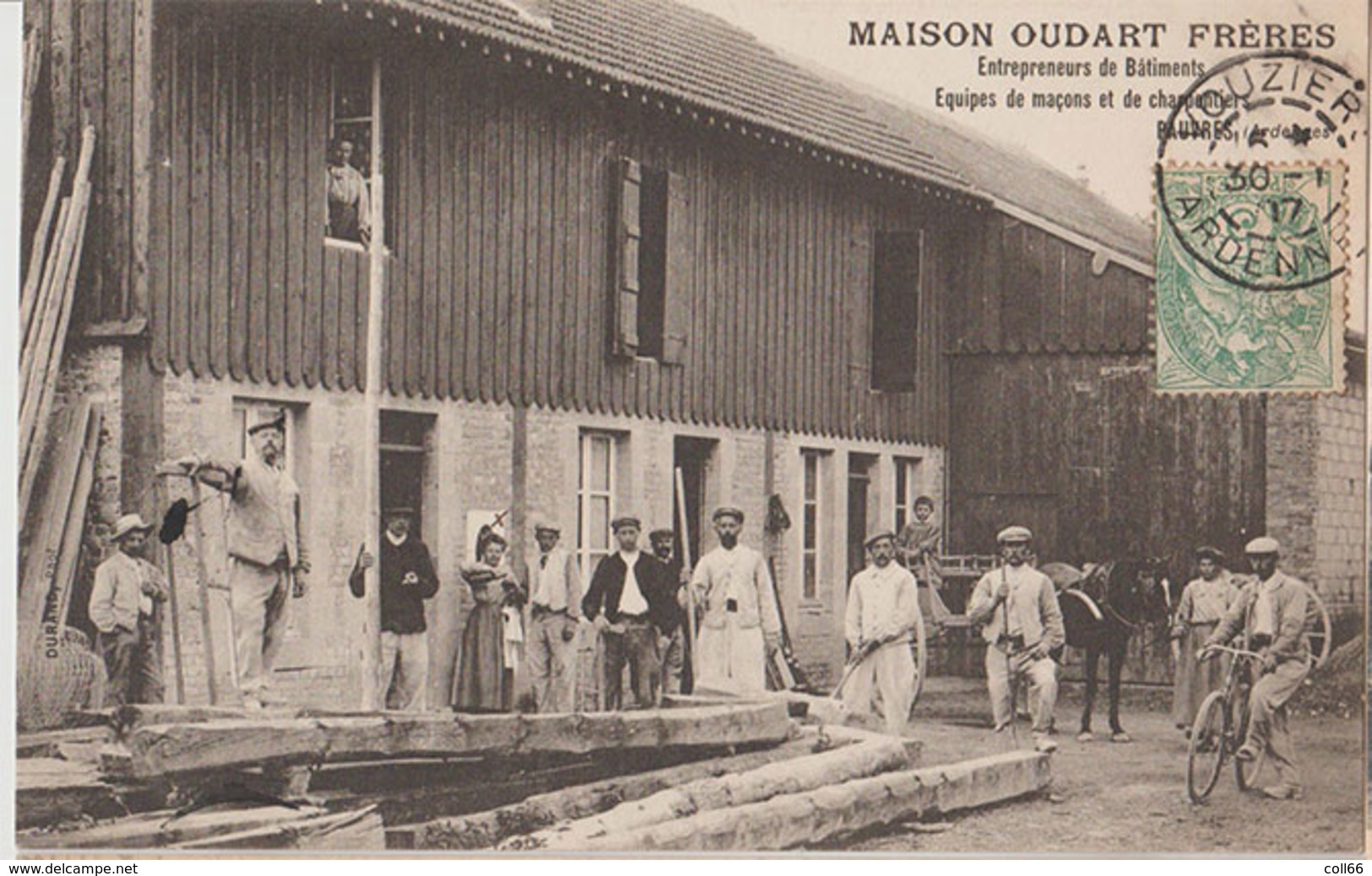 08 Pauvres 1907 RARE Maison Oudart Frères Entrepreneurs De Batiments éditeur Sans Dos Scanné - Autres & Non Classés