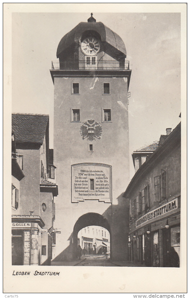 Autriche - Leoben -  Stadtturm - Photographe Max Meyer - Leoben