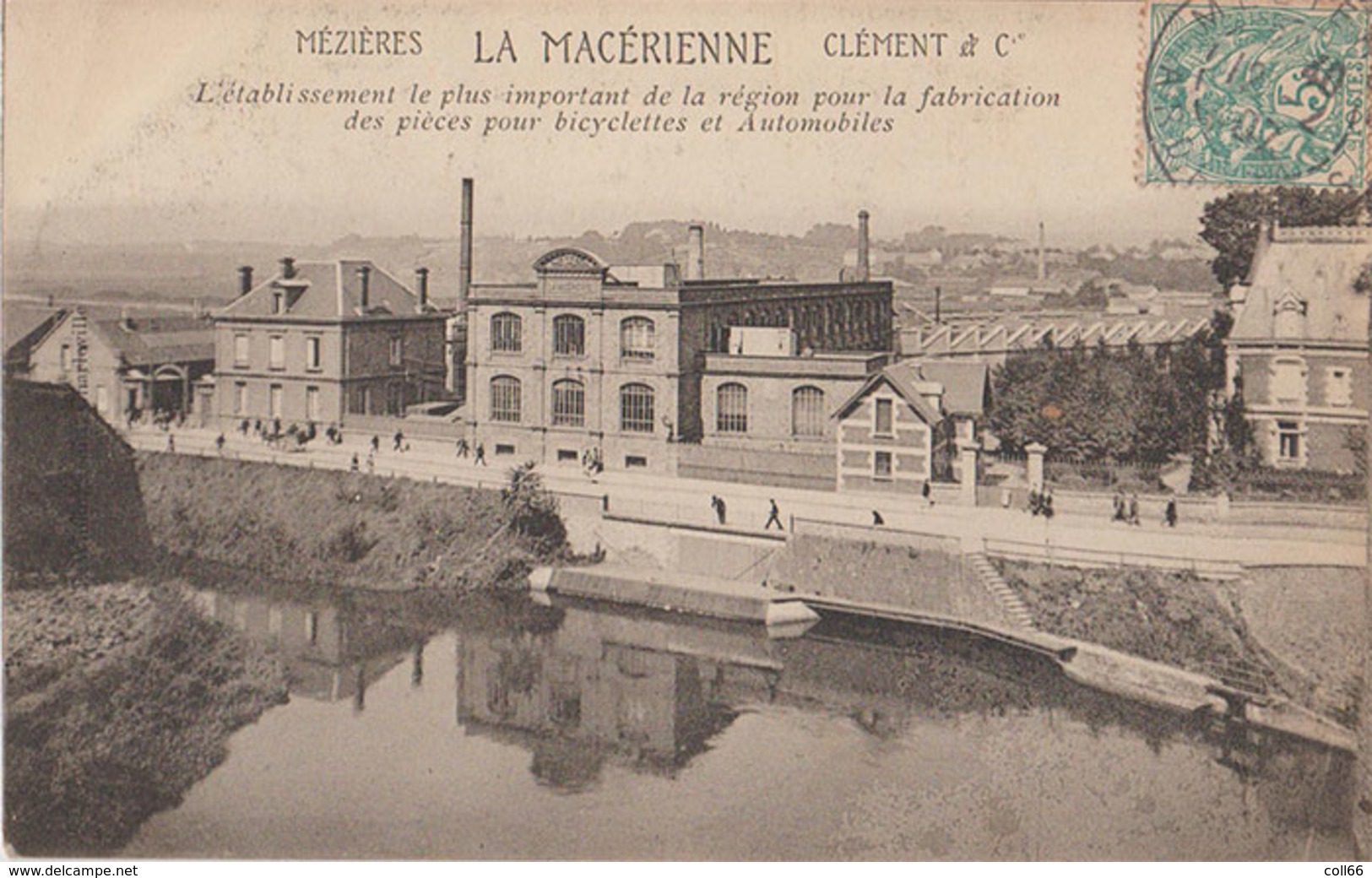 08 Mezieres 1907 La Macérienne Clément & Cie Joli Plan Animée éditeur Sans Dos Scanné - Autres & Non Classés