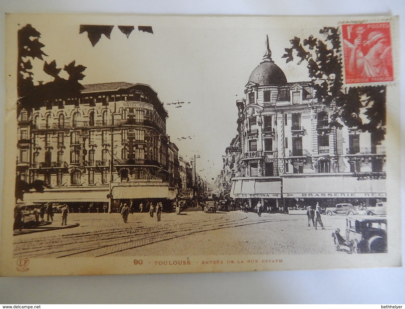 CPA - (31) - TOULOUSE - ENTREE DE LA RUE BAYARD - C1941- ANIMEE - R988 - Toulouse