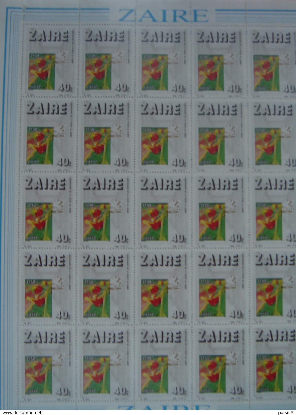 Zaïre 1986 COB 1307/1311 Feuillets Complets ** - Neufs