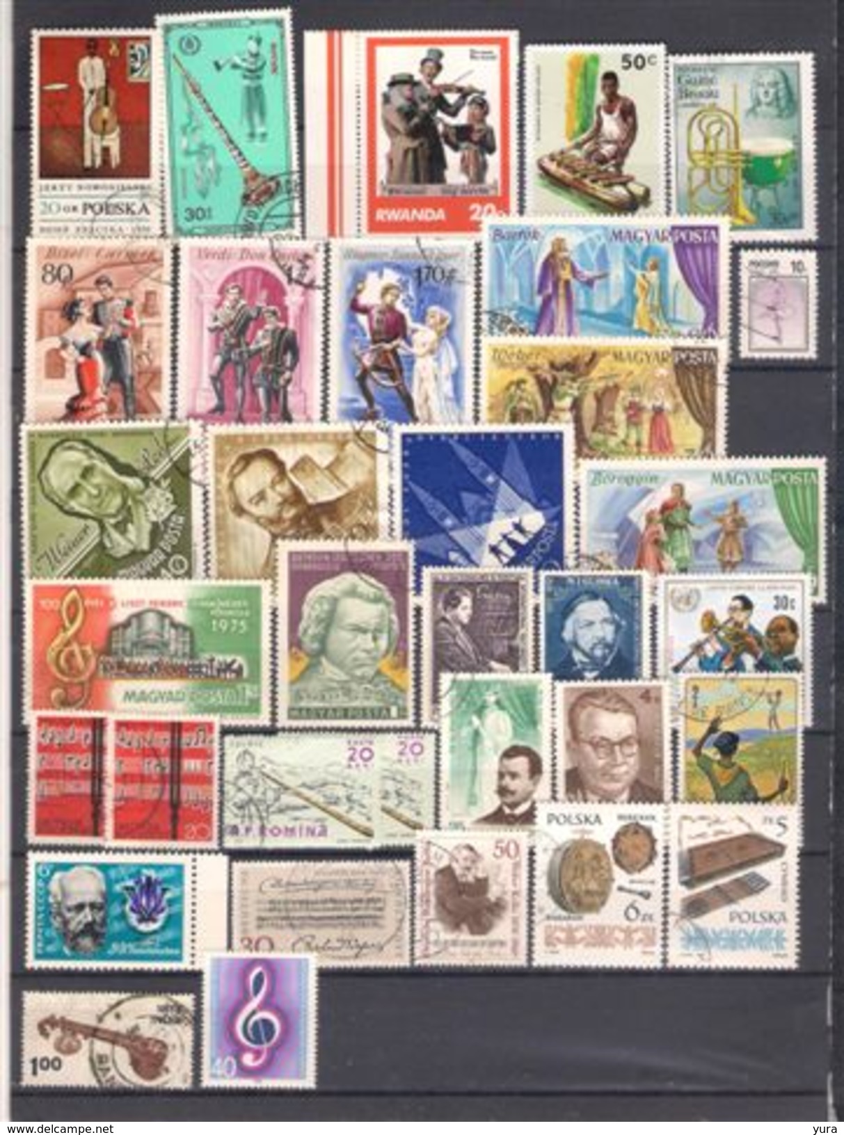 Lot 197 Music 34 Different MNH, Used - Musik