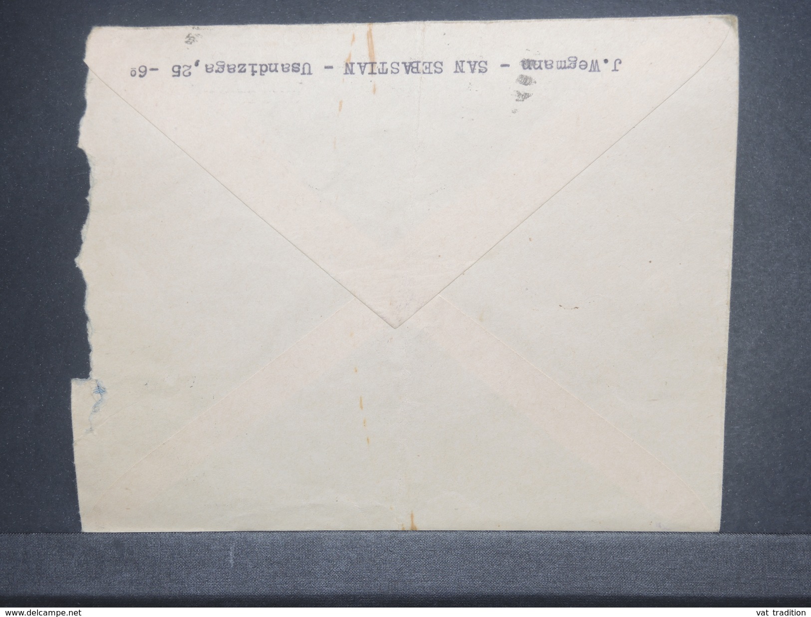 ESPAGNE - Enveloppe De San Sebastien Pour La Suisse En 1937 Avec Censure , Affranchissement Plaisant , Taxé  - L 7254 - Marcas De Censura Nacional