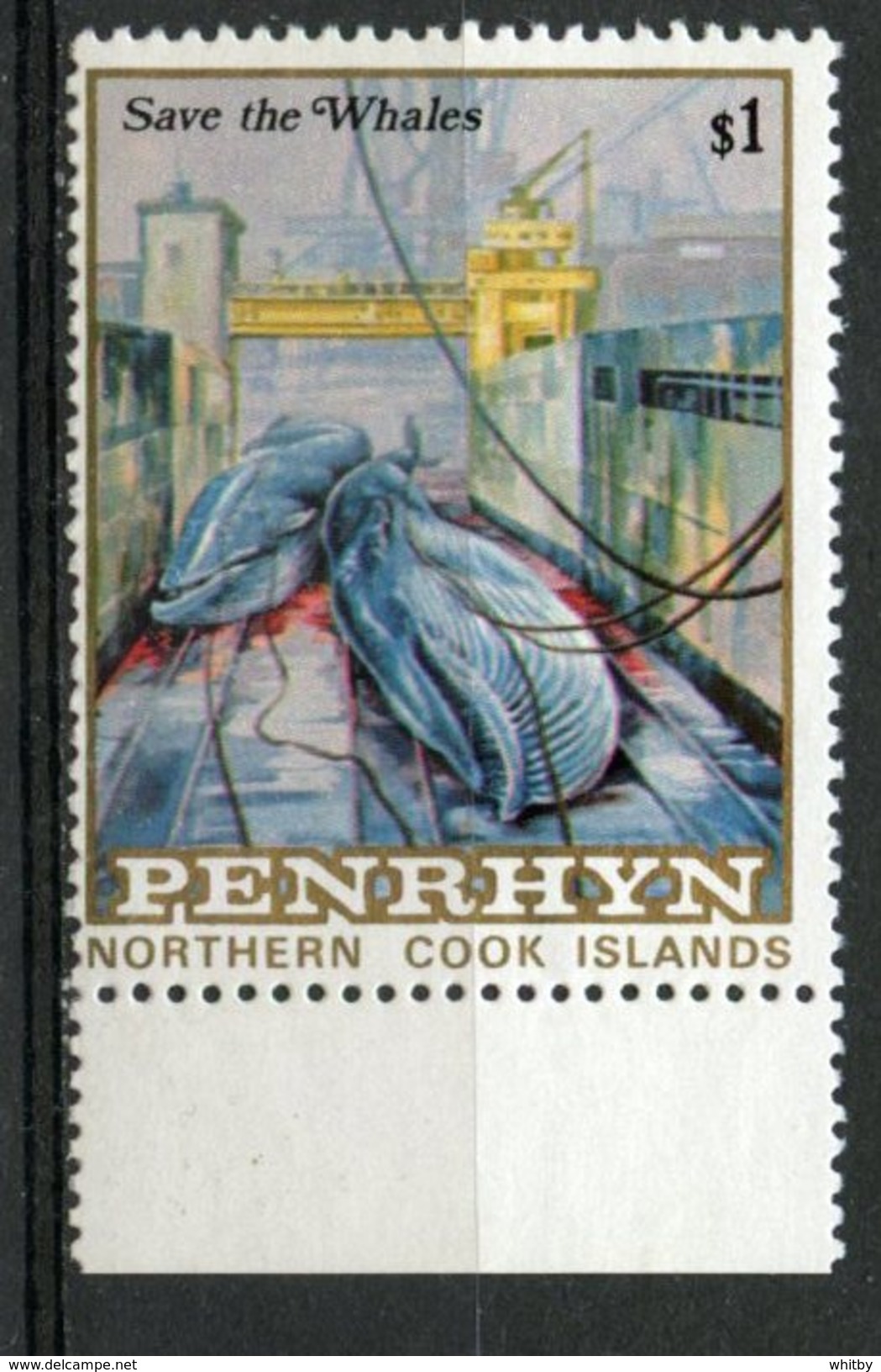 Penrhyn Islands 1983 $1.00 Save The Whales #227 MNH - Penrhyn