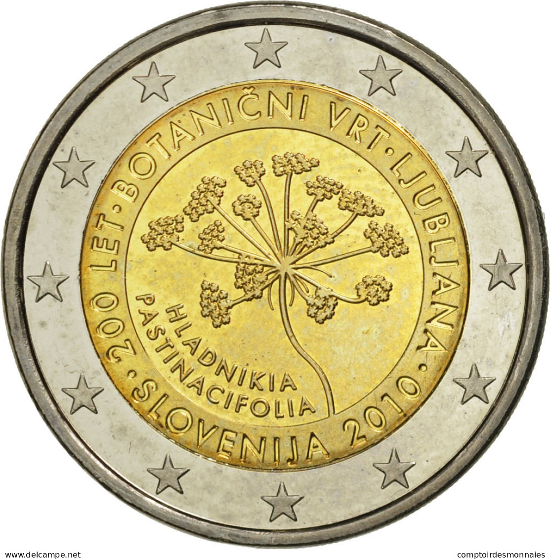 Slovénie, 2 Euro, Ljubljana, 2010, SPL, Bi-Metallic - Slovénie