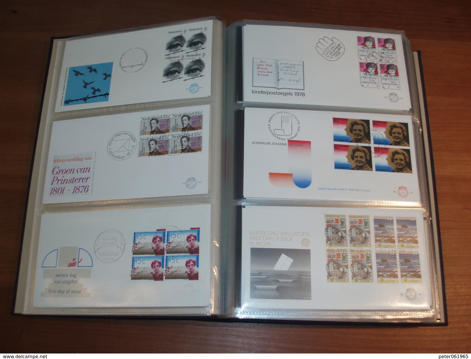 DAVO FDC Album Met 156 FDC's (met Blokken Van 4) Nederland - Collections (with Albums)